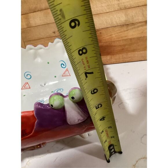 Studio Designworks Handpainted Ceramic Joy Cats Serving Bowl 1990 - Picture 8 of 9